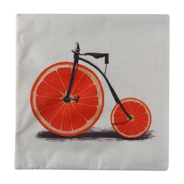 

pillow case creative soft home decorative pillowcase plush orange fruit seat pad office chair back cushions linen throw