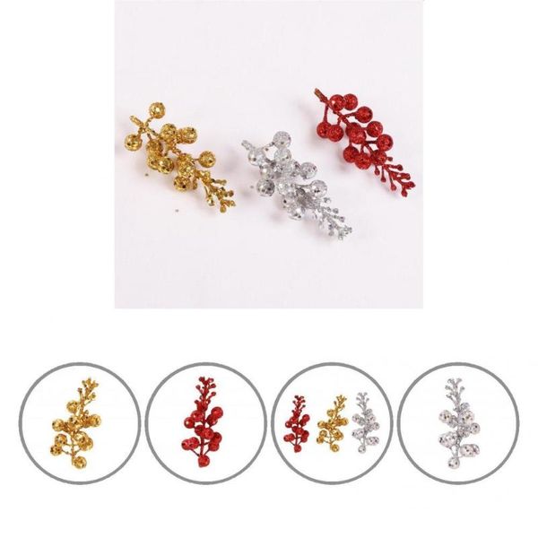 

decorative flowers & wreaths 3 colors 6pcs pretty xmas tree filler ornaments polystyrene styrofoam berry branches vivid for home