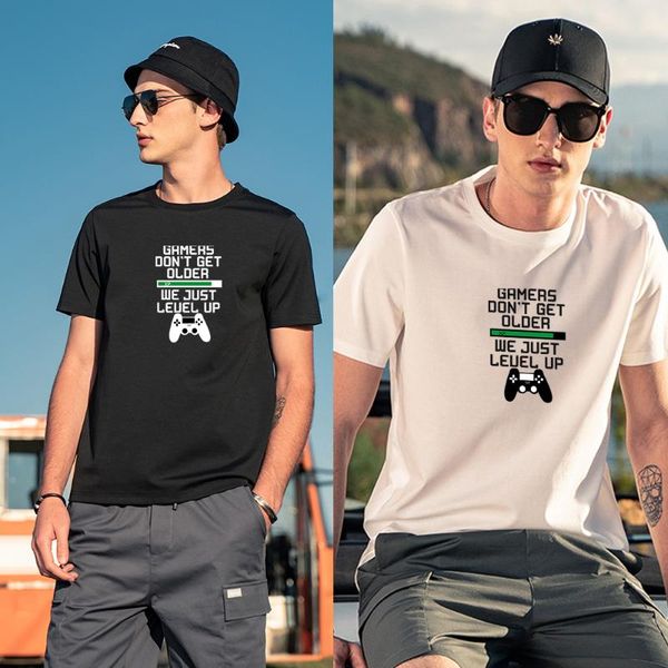 

men's t-shirts tshirt | oversized t-shirt fashion short-sleeved 100% cotton soft and comfortable printed, White;black