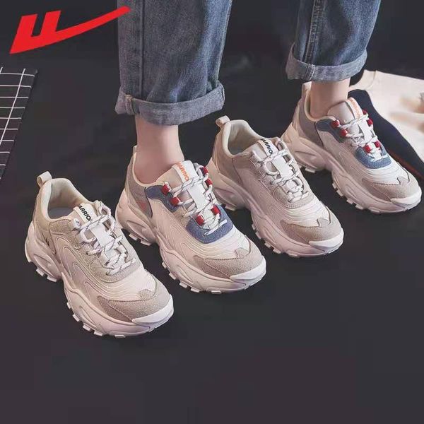 

huili daddy shoes women's 2021 new solid color versatile casual outdoor running 0473