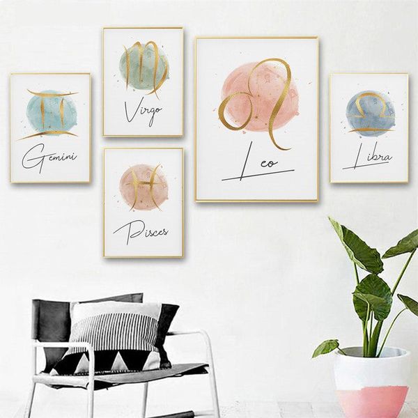 

wall stickers self-adhesive constellation astronomy stars poster painting astrology sign paintings kids living room decoration