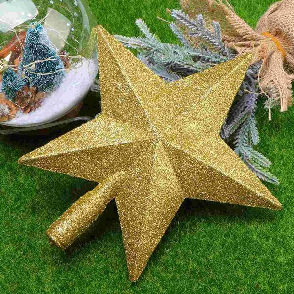 

christmas decorations tree star five-pointed pendant ornament (golden)