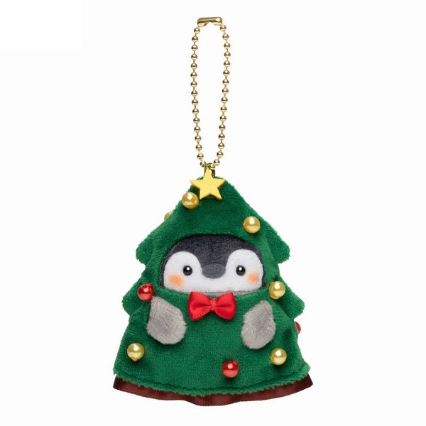 DHL Ücretsiz Hotselling Kawaii Oyuncak Karikatür Dolması Süper Yumuşak Noel Penguen Peluş Anahtarlık YT199502