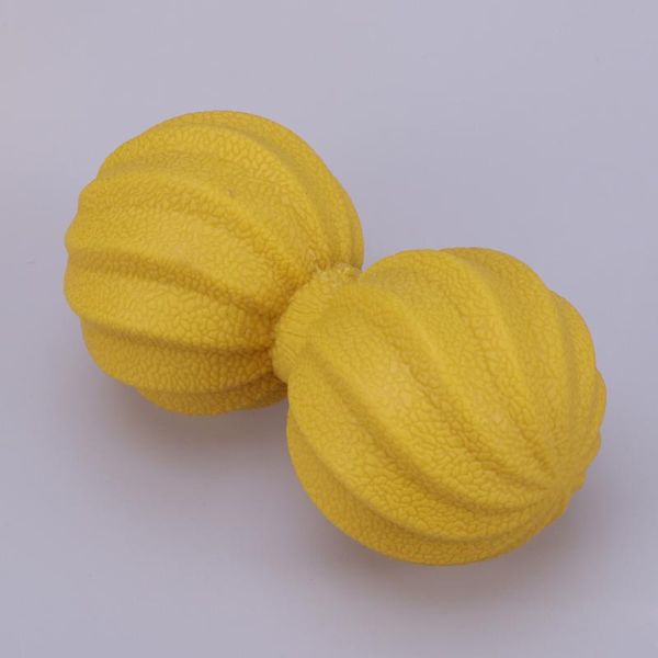 

peanut fitness relax relieve therapy trigger full body exercise sports yoga balls iron (yellow)