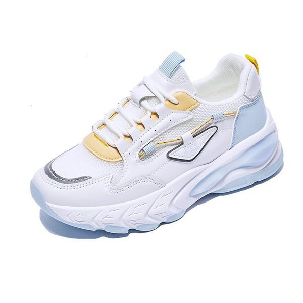 

dad breathable casual shoes women's 2021 spring new color matching mesh student korean sports thick soled leisure 2wla 9a5n, Black