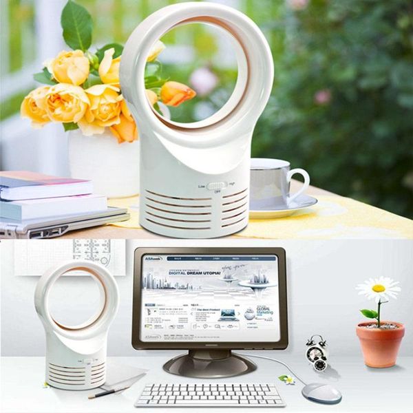 

fans & coolings mini portable deskbladeless fan cute no fan-leaf cooler cooling office study desk home usb port boxed gift