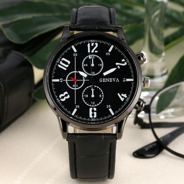 

wristwatches fashion mens watches business wrist watch leather band male quartz birthday gift for husband boyfriend, Slivery;brown