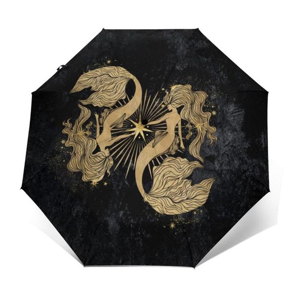 

umbrellas zodiac umbrella beautiful uv protection auto painting folding summer