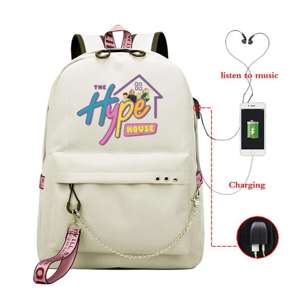

backpack hype house women school bag teenager backpacks usb charging female bagpack teenage laptravel backbag