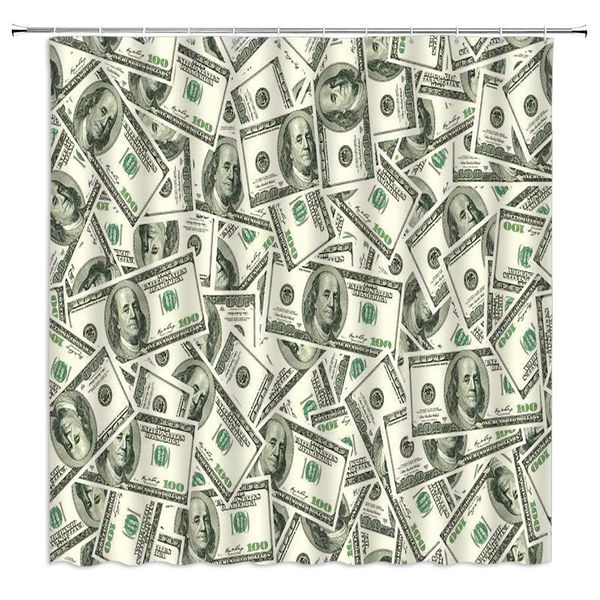 

sztnsm banknote shower curtain full of portraits of american banknotes pattern,70x70 inch polyester fabric bathroom accessories