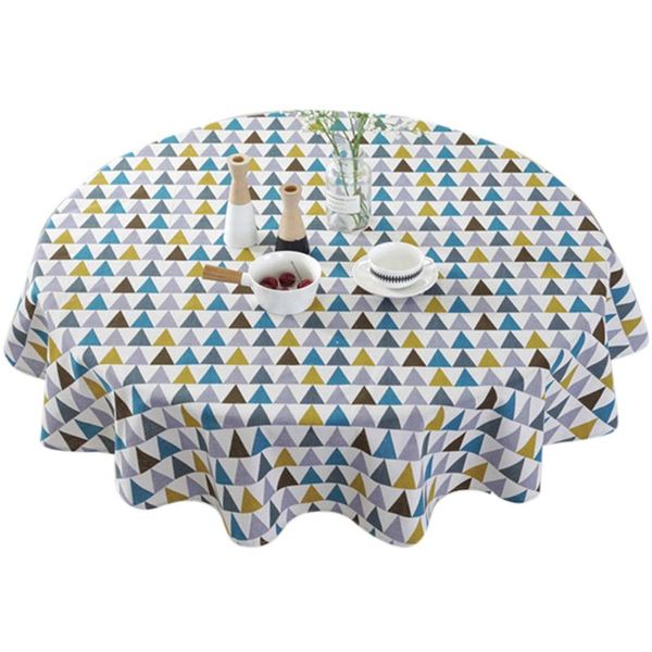 

table cloth round design machine washable birthday party weeding decorative dining room celebration banquet home el garden
