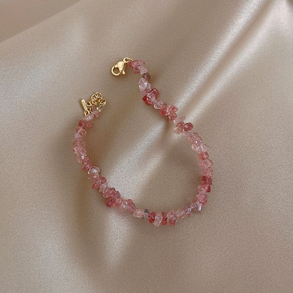 

Xianlan586 Irregular Crystal Bracelet Female Ins Niche Design Bracelet Senior Network Red Student Girlfriends Temperament Hand Act, Silver