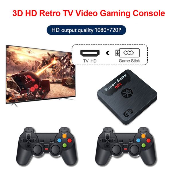 Powkiddy Super Console X5 Video Game Nostalgic Host Mini TV Box для PSP может хранить 9000+ игр для 3D съемки Tekken Arcade PS Gaming с 2 джойстиком GamePad
