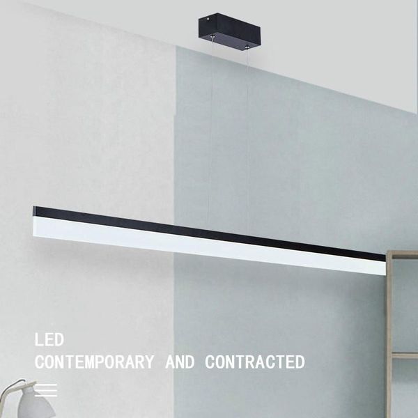 

pendant lamps modern lights office corridor aisle dining room living long strip lamp home lighting wj508