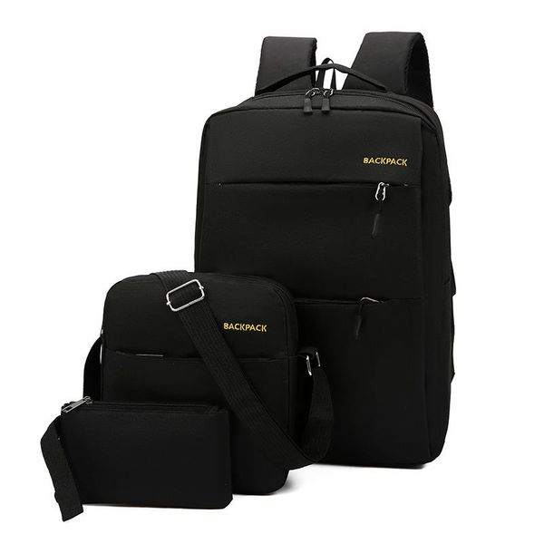 

backpack 2021 3pcs/set usb schoolbag teenage teenagers bookbag to school bag kid student book waterproof for boy girl