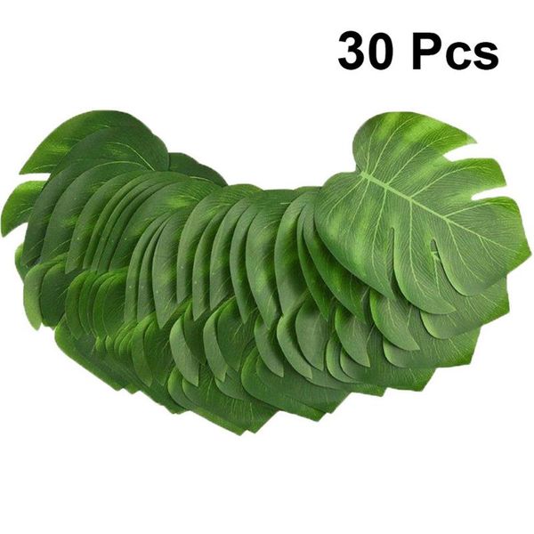 

simulated monstera leaves decor realistic green ornament artificial plants adornment creative supplies decorative flowers & wreaths