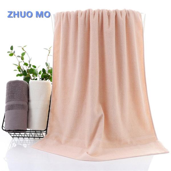

towel cotton solid color bath for adults super absorbent 70*140 cm beach bathroom men and women couple towels