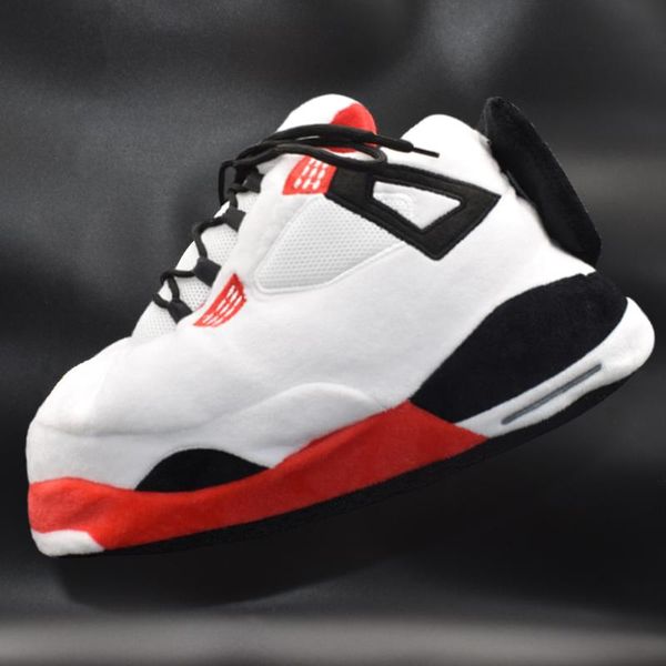 

winter slippers men and women sneakers big size 36-44 fashion cute bread shoes indoor floor fluffy fun ladies warm home, Black