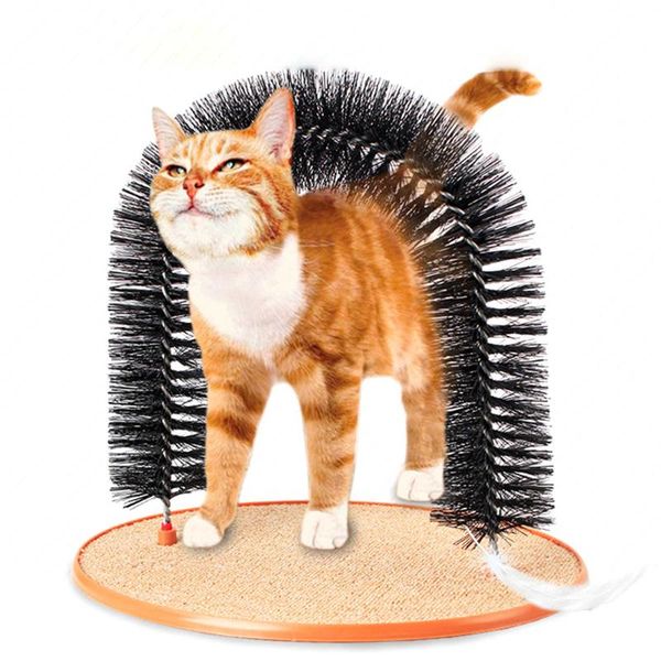 

cat toys scratch pet toy hair removal brush of arc massage scratching pillow
