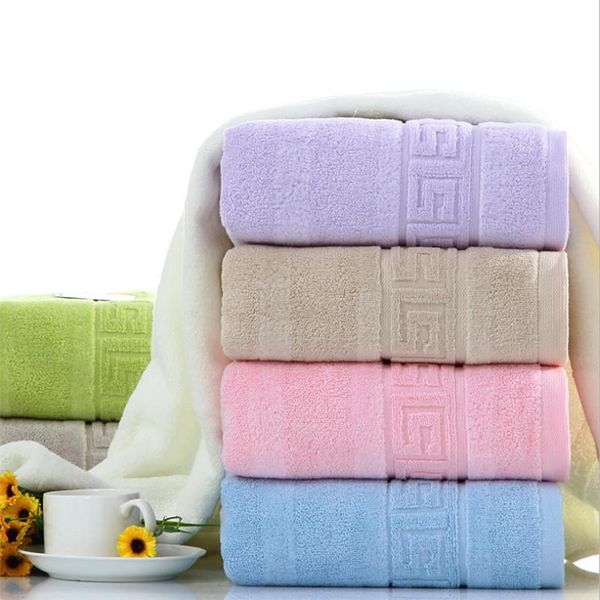 

towel 70x140cm 100% cotton absorbent solid color soft thicken bathroom bath
