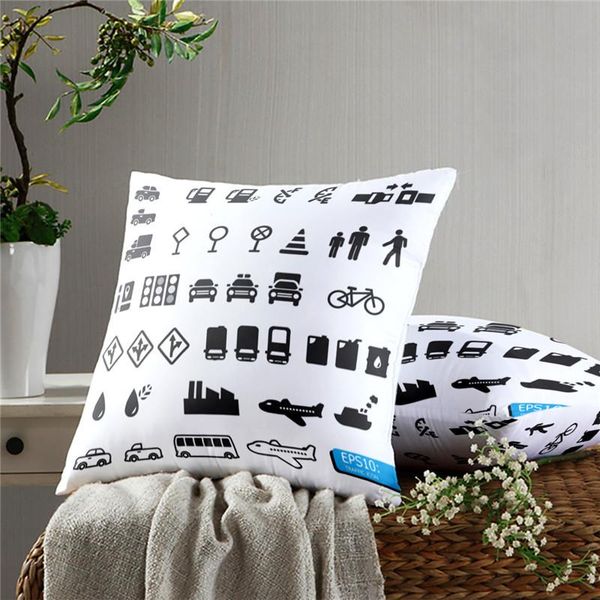 

pillow case simple pattern decoration sofa cushion bed home car
