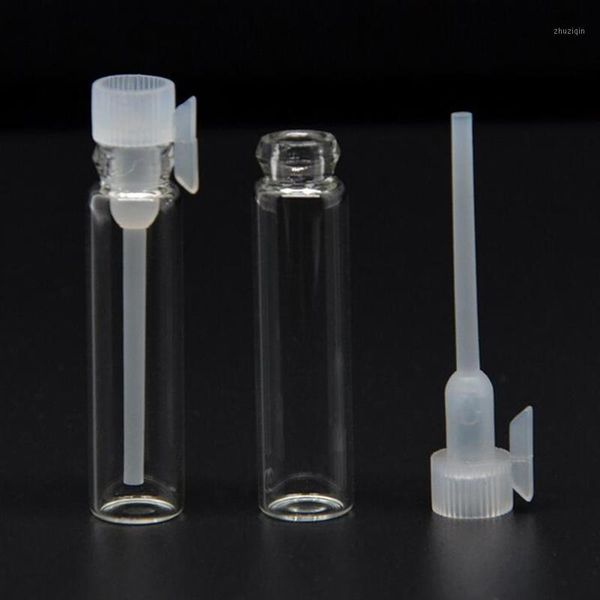 

storage bottles & jars mini glass perfume small sample vials bottle 1ml 2ml empty laboratory liquid fragrance test tube trial
