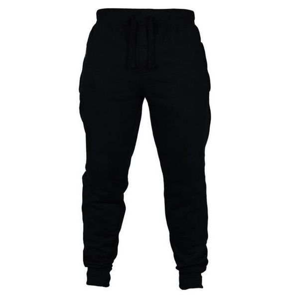 

men's pants 2021 est mens sweatpantswinter man fitness bodybuilding joggers workout trousers men casual cotton pencil, Black