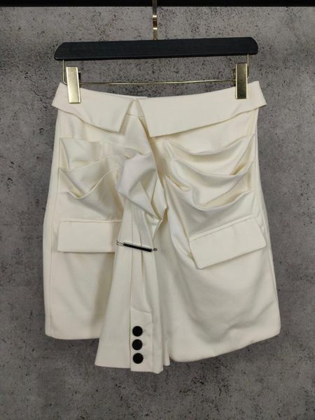 

skirts ladies 2021 fashion solid color waist pleated skirt 1107, Black