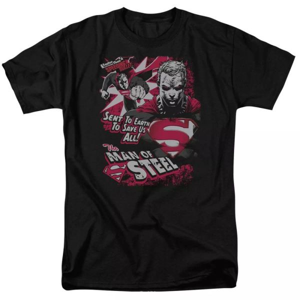 

Superman Save Us All T-Shirt DC Comics Sizes S-3X NEW, White;black