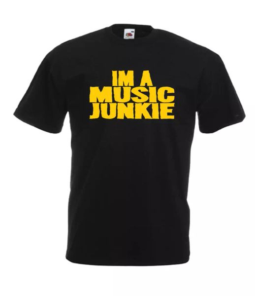 

a music junkie xmas gift idea men women t shirts multi-color s-2xl, White;black