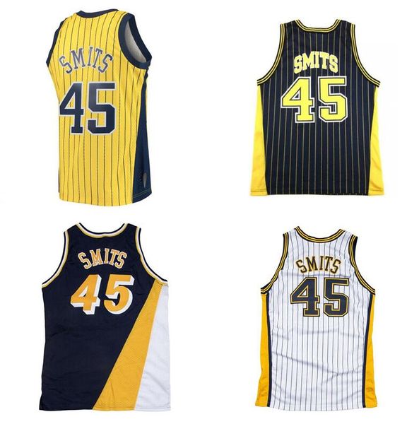 

stitched classic retro jersey rik smits mitchell and ness 1999-00basketball jerseys men women youth s-6xl, Black;red