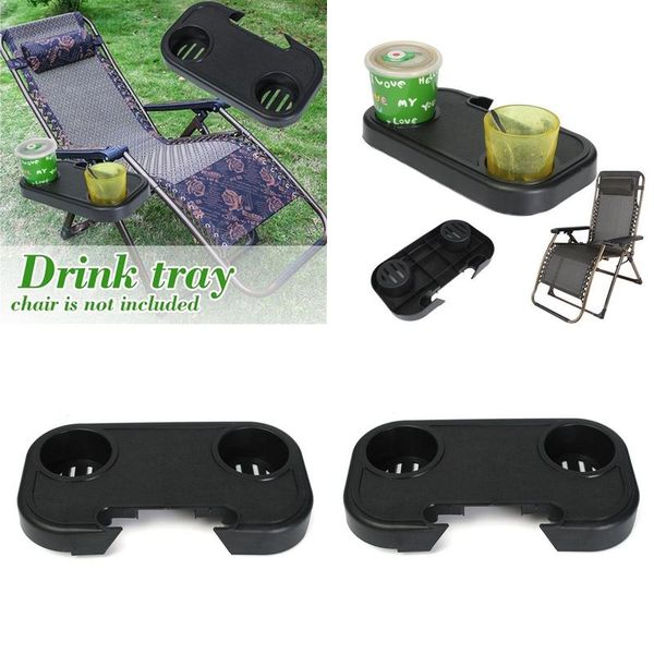 

camp furniture 1/2pcs portable folding chair side tray casual for drink camping picnic outdoor beach garden sillas de playa accessory