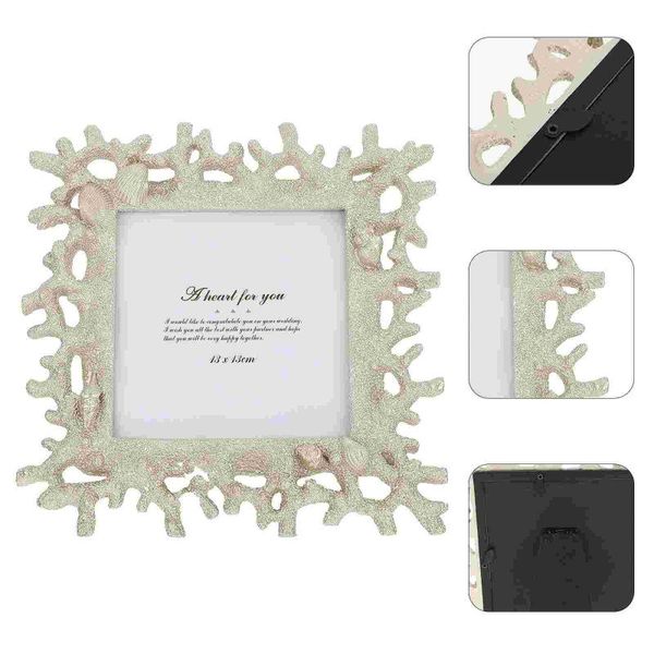 

frames 1pc marine coral shell po frame decorative picture deskdecor