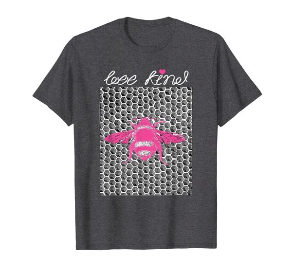 

bee kind honeycomb pink bee t-shirt, White;black