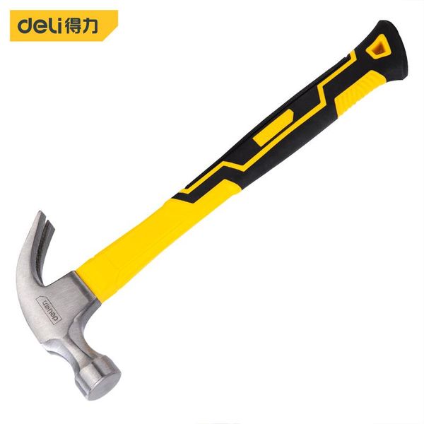 

hand tools deli claw hammer with fiber handle multiple uses pull nails knock