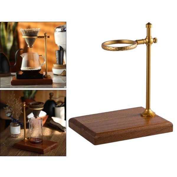 

coffee filters drip stand wood dripper for pour over signle hole holder filter cup