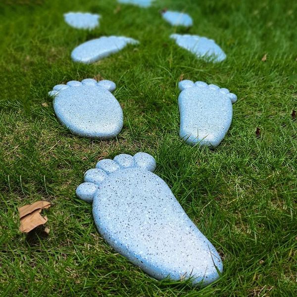 

garden decorations stepping stone footprint path statue resin brick diy home courtyard landscape decor