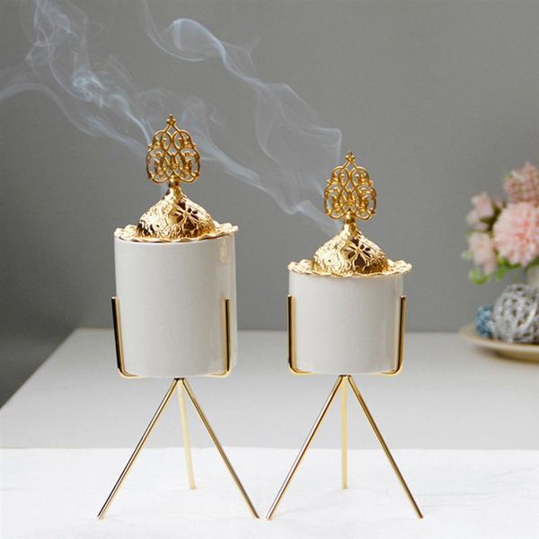 

fragrance lamps arabic incense burner metal ceramic arab style censer home office decorative ornament