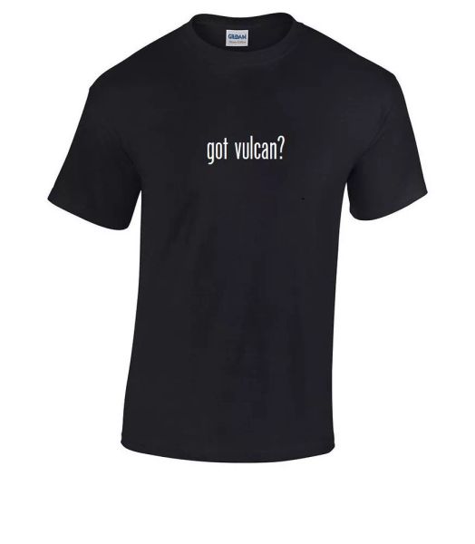 

got vulcan  cotton t-shirt shirt black white solid funny gift s - 5xl star trek, White;black
