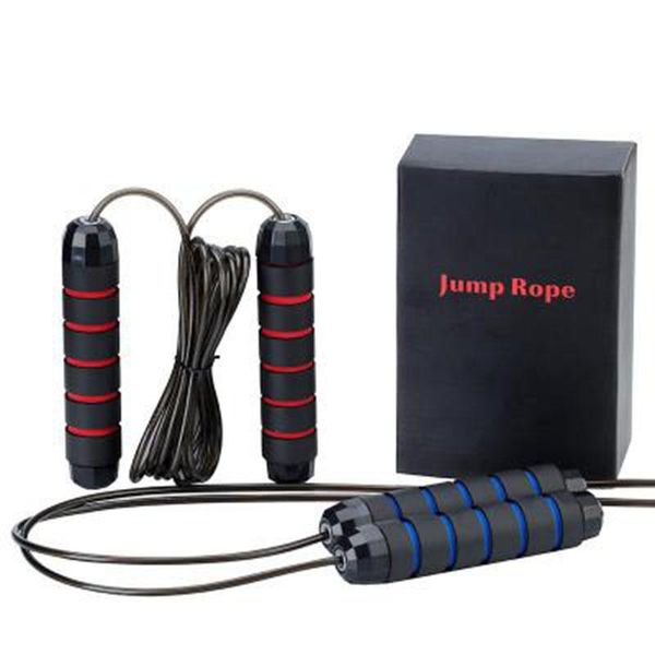 

adjustable memory foam handles steel bearing skipping rope weight jump ropes for aerobic exercise
