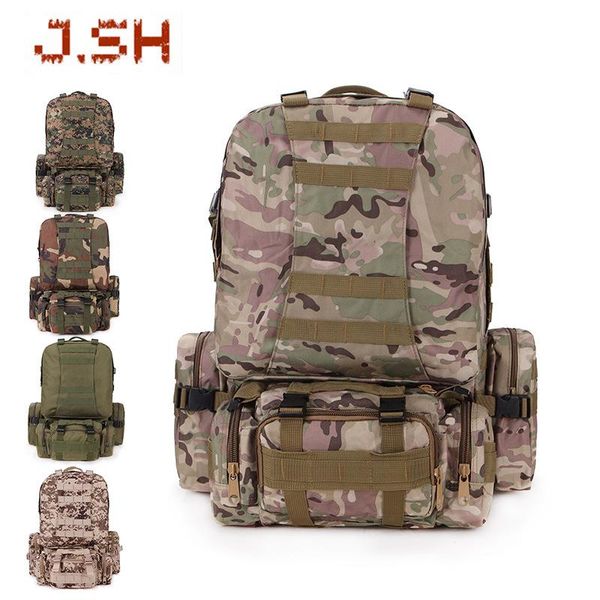 

backpack junsheng camping travel bag oxford cloth outdoor army camouflage hiking combat mountaineering combination back