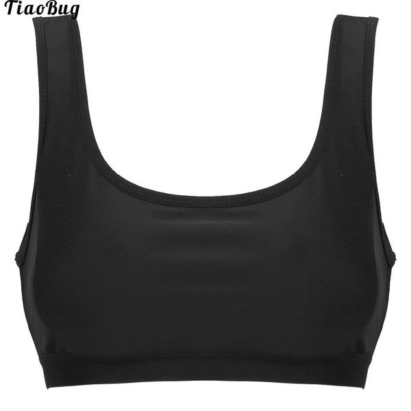 

tiaobug women sport yoga fitness bra wide shoulder straps cross at rear open back adjustable hook closure detachable pads outfit