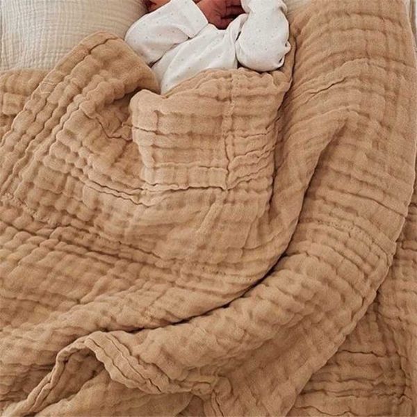 6-lagige Baby-Bettwäsche, Decke, Windeln, Baumwolle, warm, für Studenten, Büro, Winterbezug, Beinschlaf, 105 x 105 cm, 211105