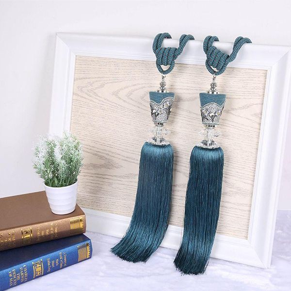 

other home decor 2pcs curtain tieback hanging ball hook bandage lashing lobbing strap tassel buckle decoration