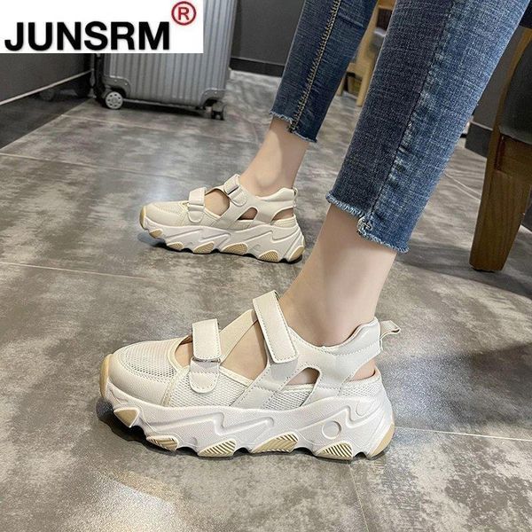 

sandals summer 2021 breathable mesh wedge heel women shoes casual sneakers thick-soled non-slip comfortable, Black