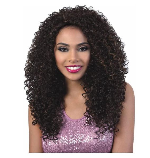 

synthetic wigs long curly black wavy wig for women 26 inch right part heat resistant hair women's cosplay costume daily