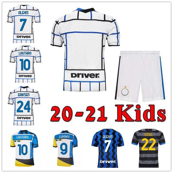 

20 21 22 LUKAKU LAUTARO soccer jersey DE VRIJ VIDAL BARELLA MILAN ERIKSEN football shirt inter 2021 2022 Long Sleeve HAKIMI GAGLIARDINI men kids kit sets thailand, Home kids