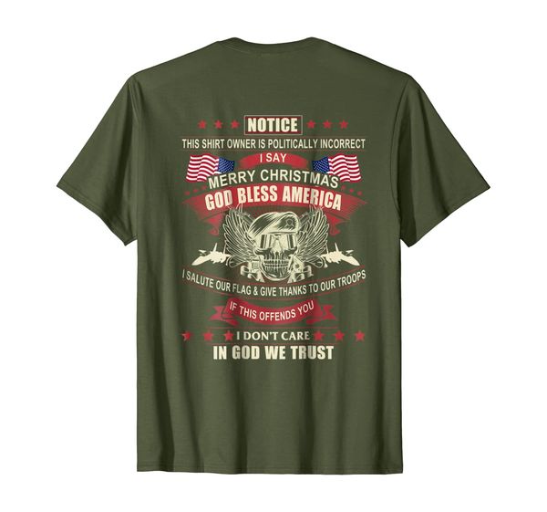 

Politically Incorrect God Bless America Conservative T-Shirt, Mainly pictures