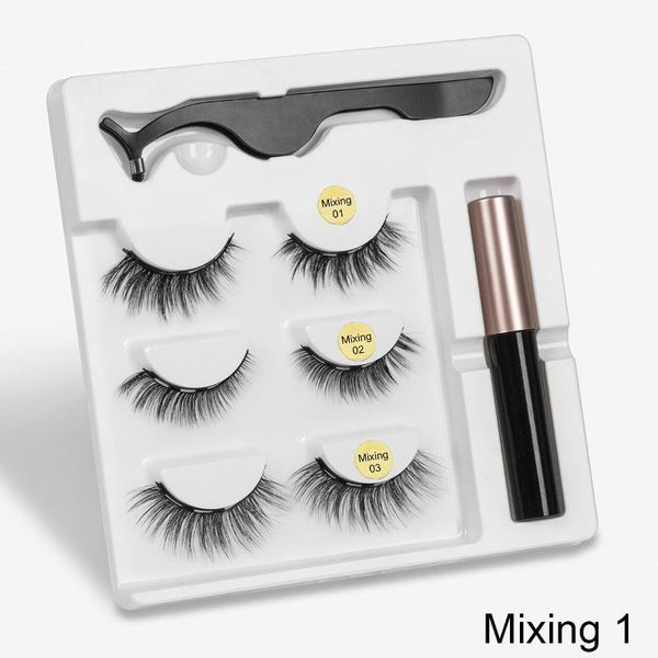 

pairmagnetic eyelashes natural 3d mink magnetic eyeliner eyelash curler extension set magnet eye makeup1