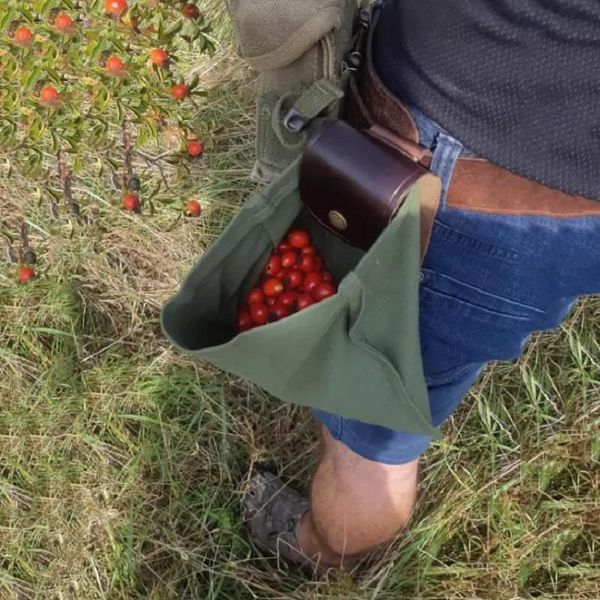 

storage bags canvas fruit picking bag waist hanging tool outdoor container